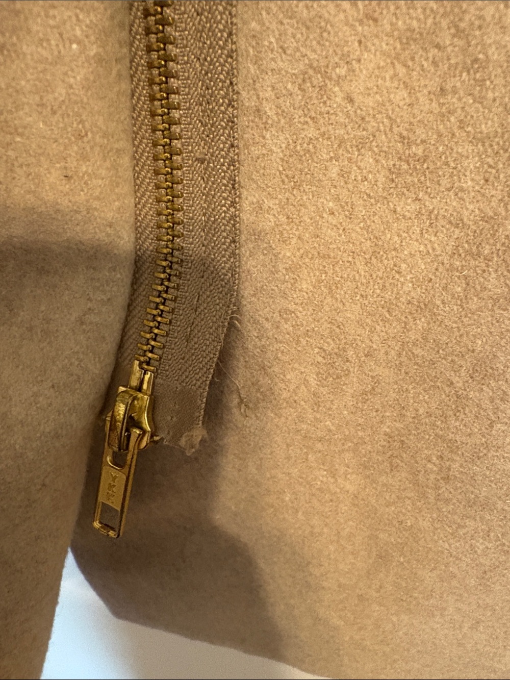 J. Crew Taupe Wool-Blend Cocoon  Coat - Picture 4 of 7